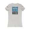 Carolina  Fans Never Waver W-Leopard Football Women's Favorite Tee