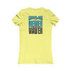 Carolina  Fans Never Waver W-Leopard Football Women's Favorite Tee