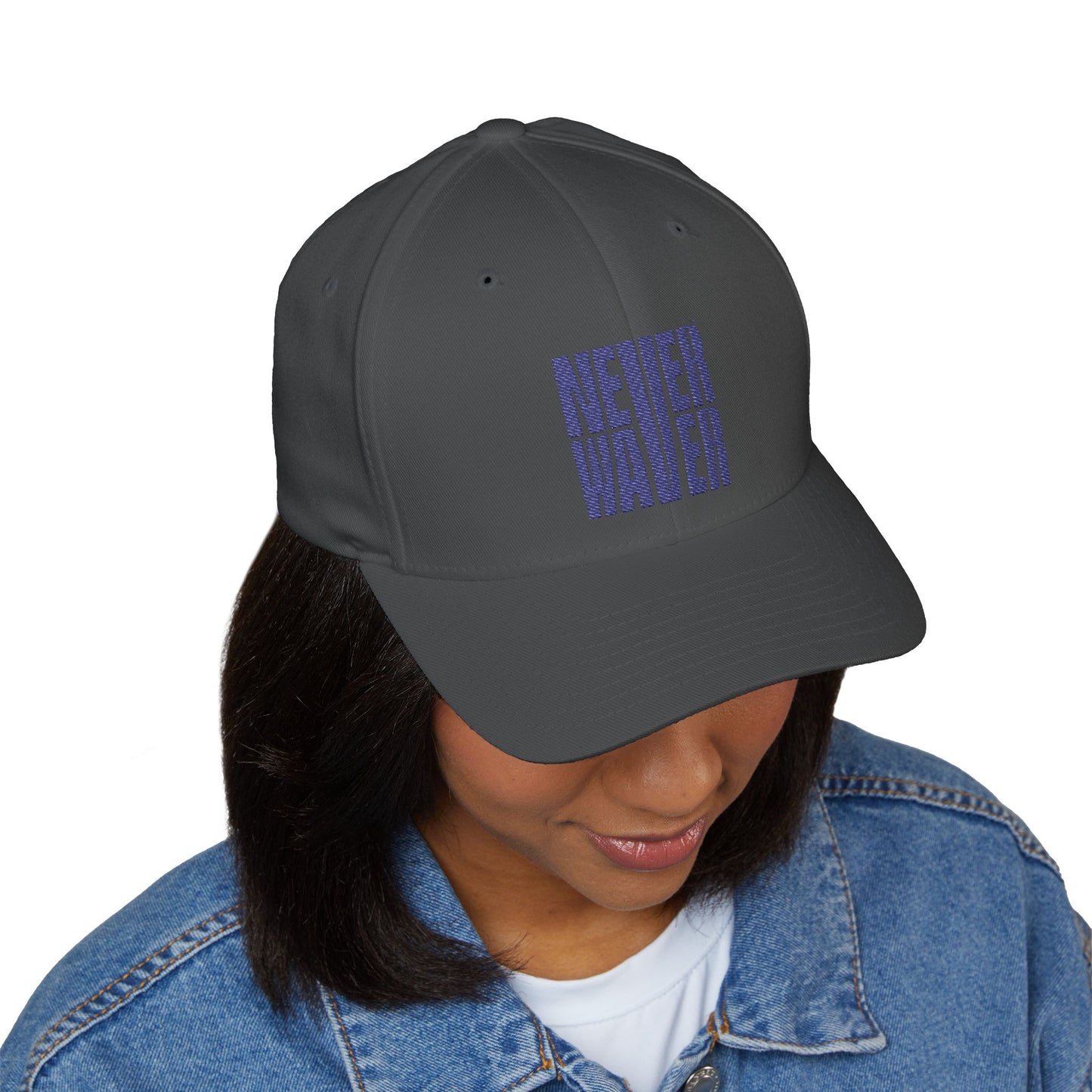 Never Waver Embroidered Cap - Motivational