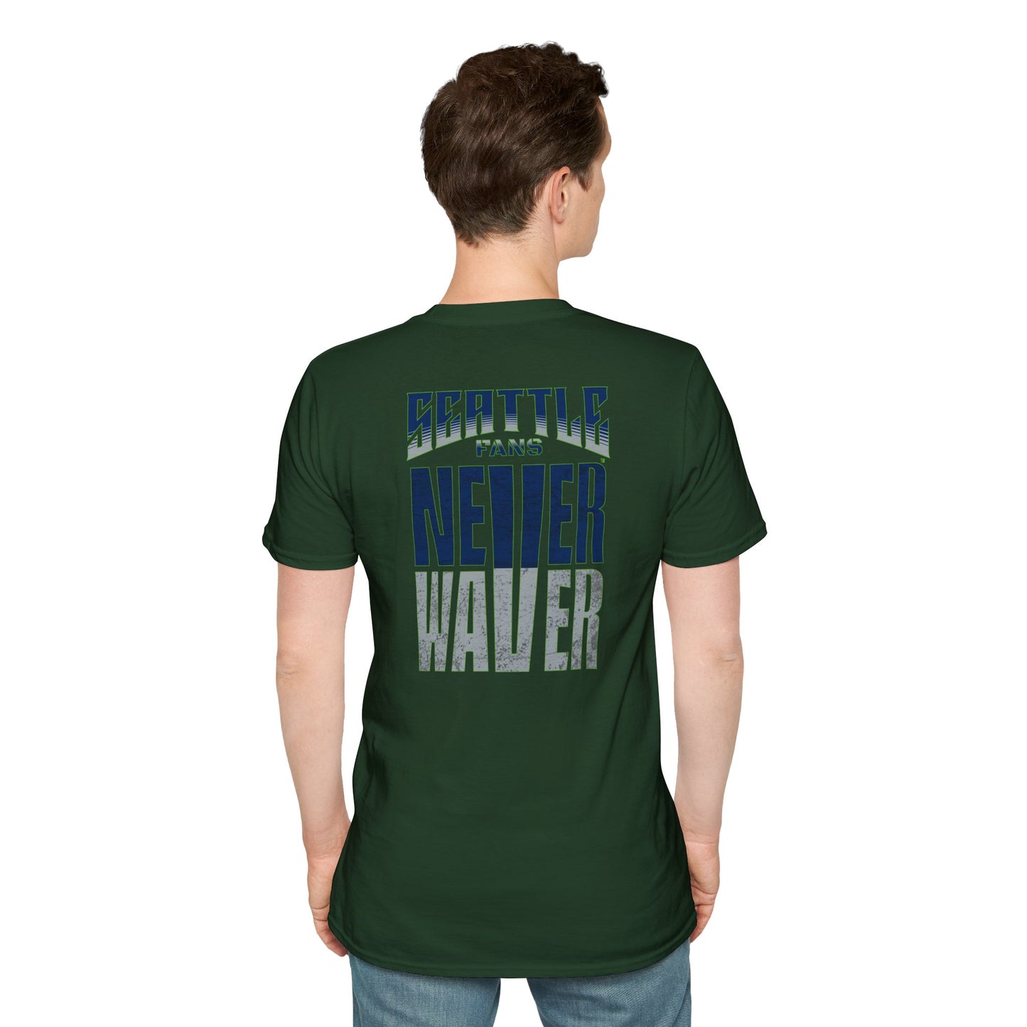 Seattle Fans Never Waver Unisex Softstyle T-Shirt