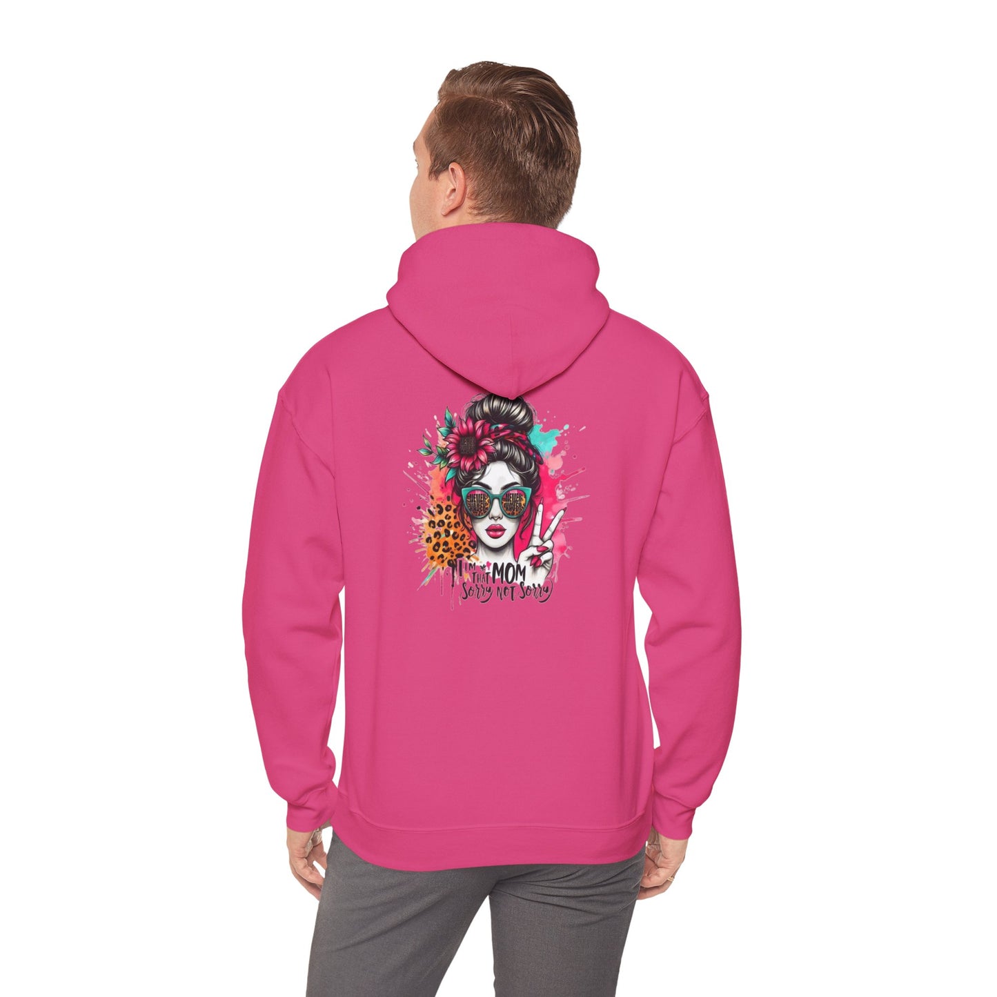 'Never Waver  I'm that Mom Sorry Not Sorry' Unisex Heavy Blend™ Hoodie