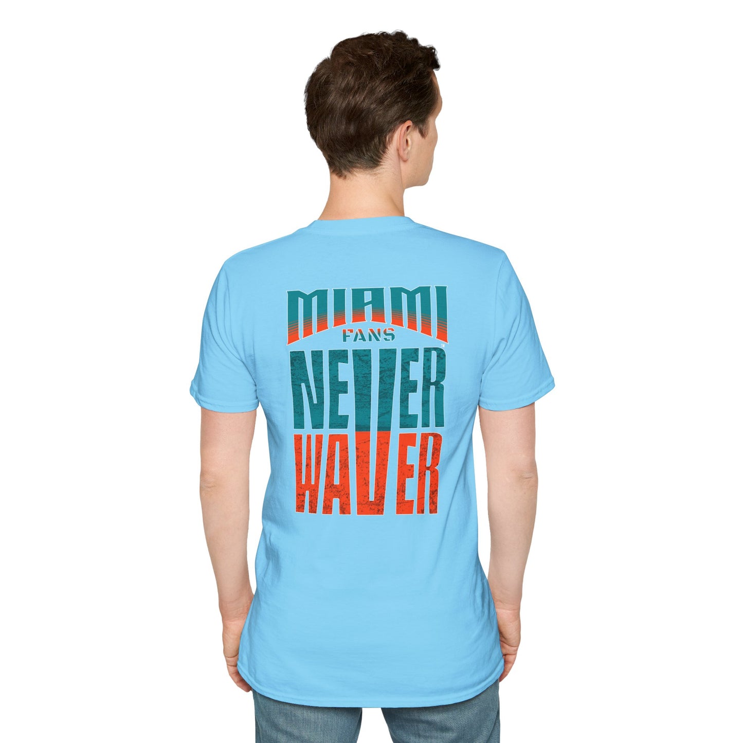 Miami Fans Never Waver Unisex Softstyle T-Shirt