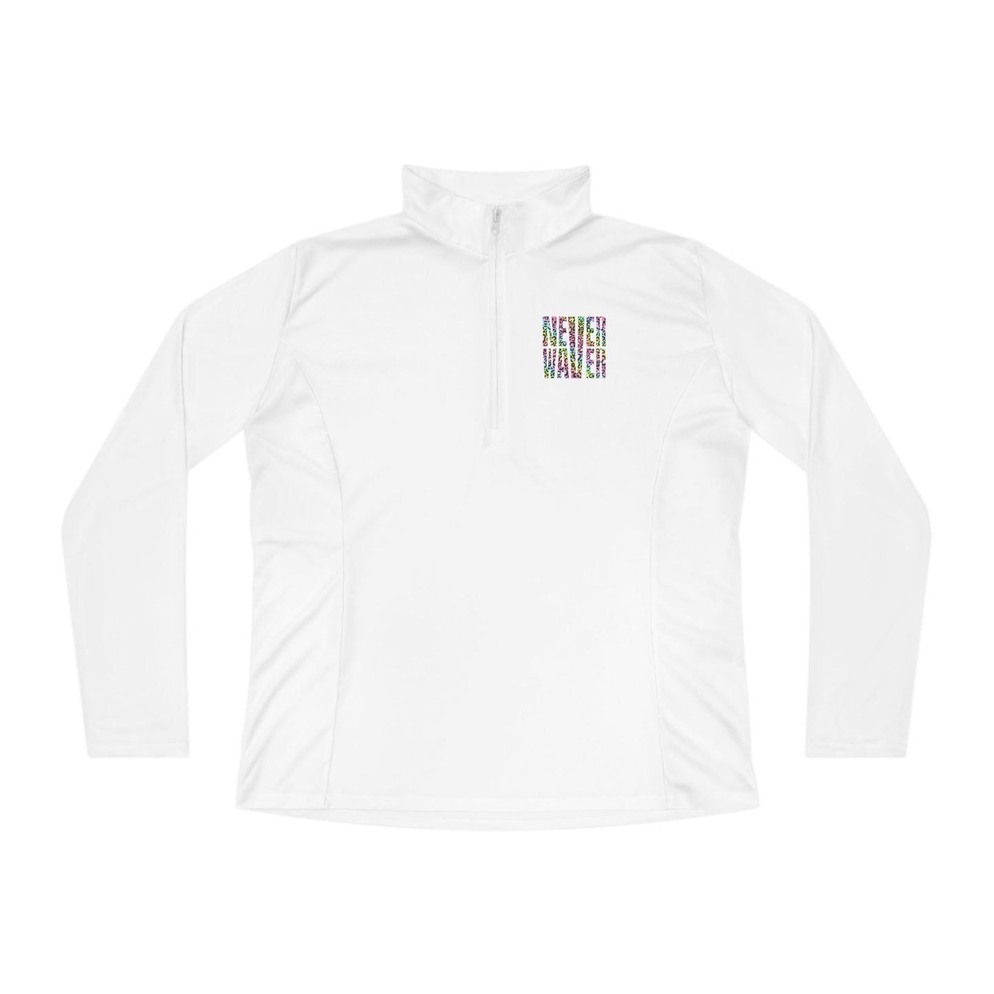 Never Waver Leopard Ladies Quarter-Zip Pullover