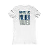 Seattle Fans "Never Waver" Women's Tee — Slim Fit Team Pride Shirt