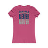 Seattle Fans "Never Waver" Women's Tee — Slim Fit Team Pride Shirt