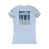 Seattle Fans "Never Waver" Women's Tee — Slim Fit Team Pride Shirt