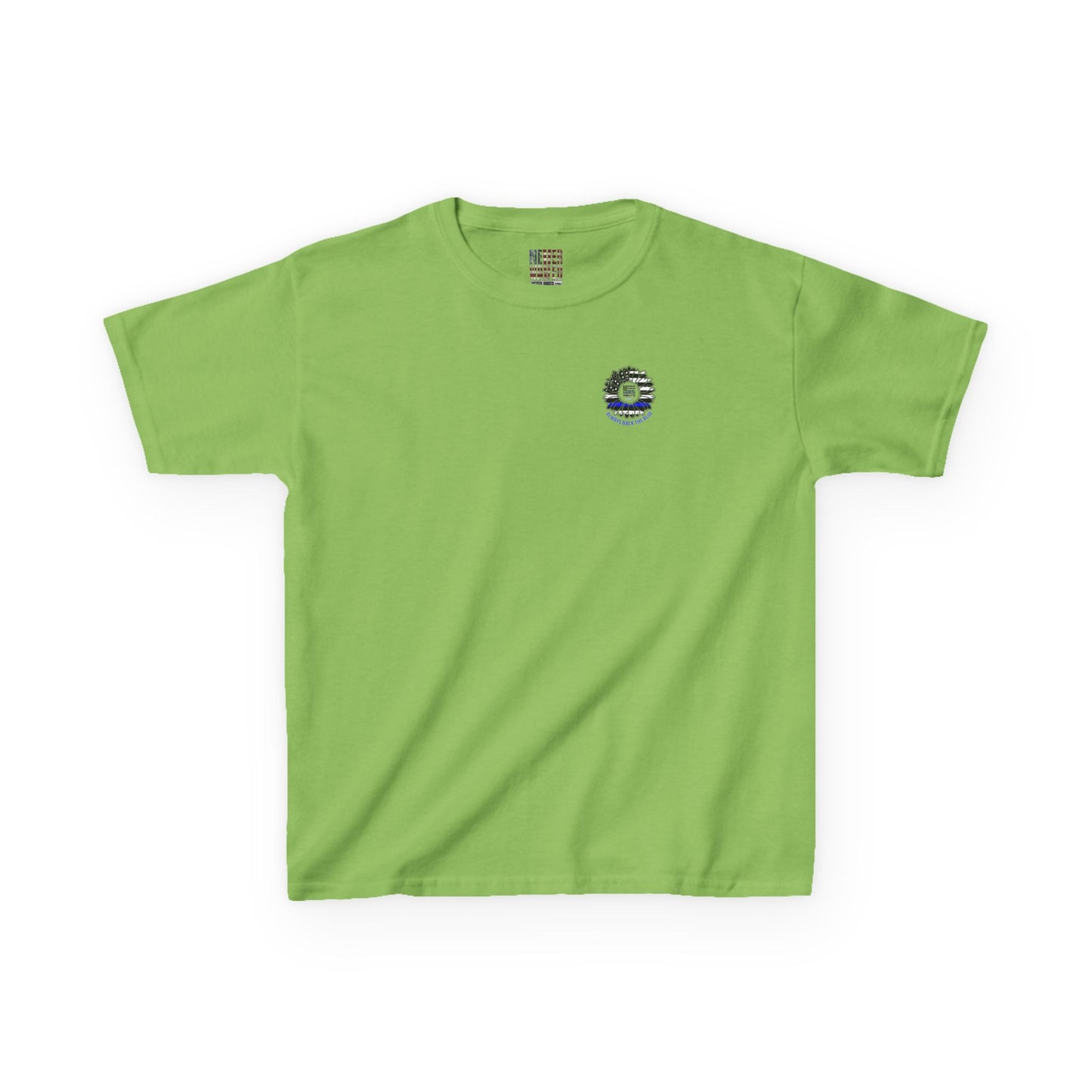 Never Waver Always Back The Blue   Kids Heavy Cotton™ Tee
