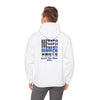 Never Waver Back The Blue Hoodie - Unisex Heavy Blend Sweatshirt