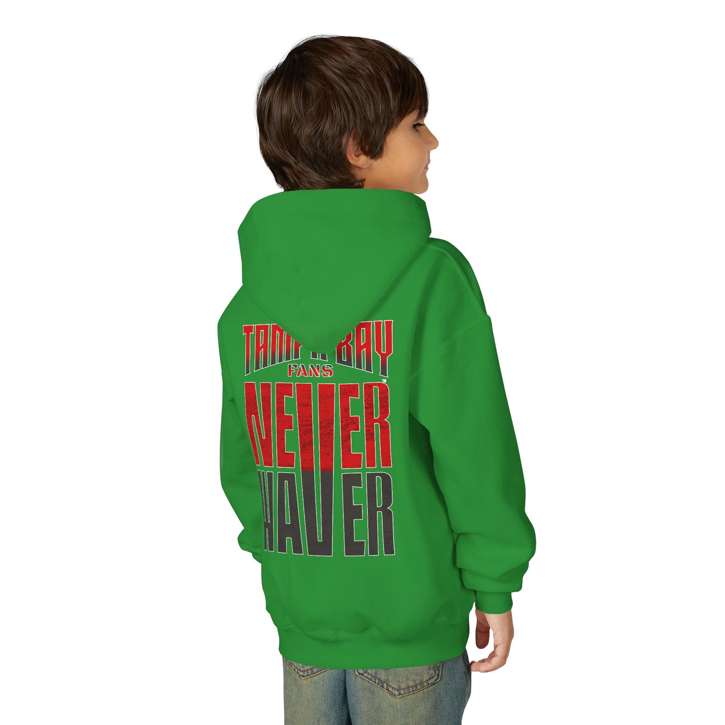 Tampa Bay Fans Never Waver Youth Heavy Blend Hoodie - Sweatshirt
