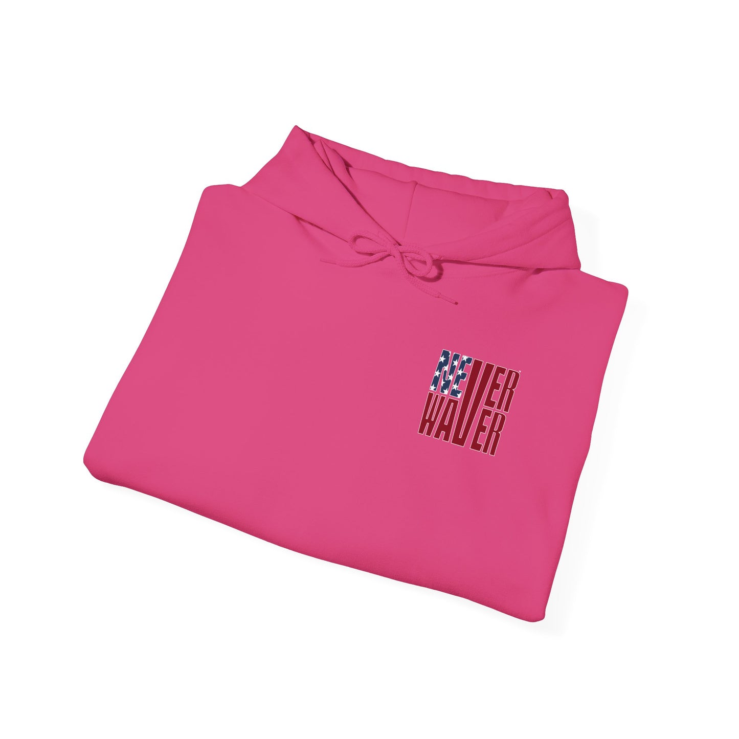 'New York Fans Never Waver' American Flag Design Unisex Heavy Blend™ Hoodie