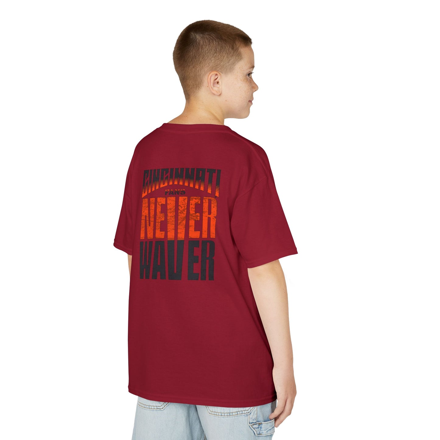 Cincinnati Fans Never Waver Kids Heavy Cotton™ Tee