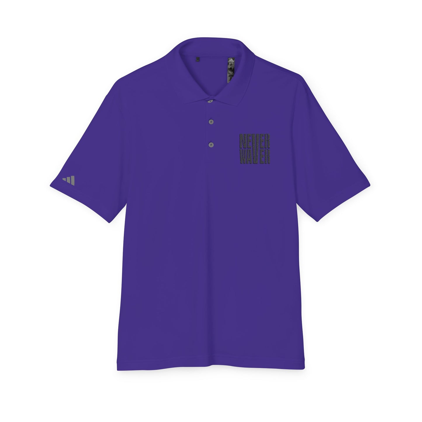 Never Waver Embroidered adidas Unisex Performance Polo