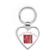 Heart Keychain — 'My Love For You Will Never Waver' Romantic Gift by Printify