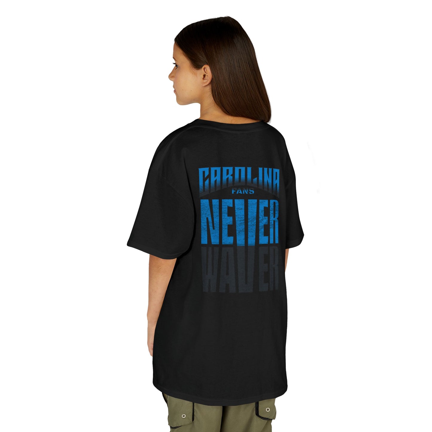 Carolina Fans Never Waver Kids Heavy Cotton™ Tee