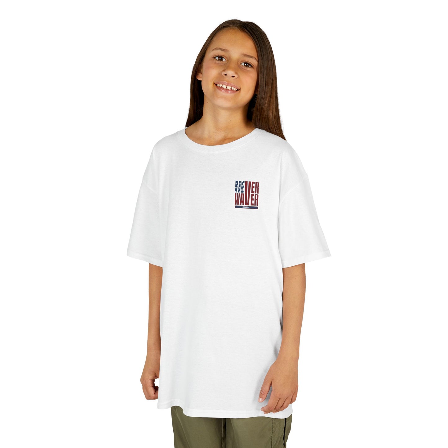 Never Waver American Flag with Golf Club Kids Golf Tee