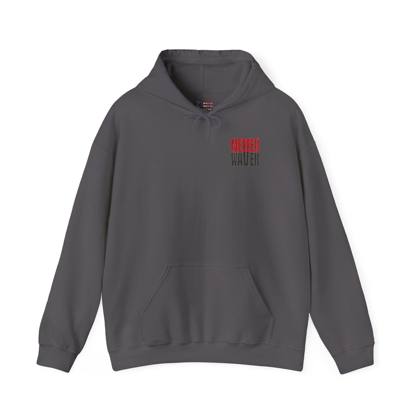 Tampa Bay Fans  Never Waver  w Leopard Football Unisex Heavy Blend™ Hoodie - Perfect for Sports Fans