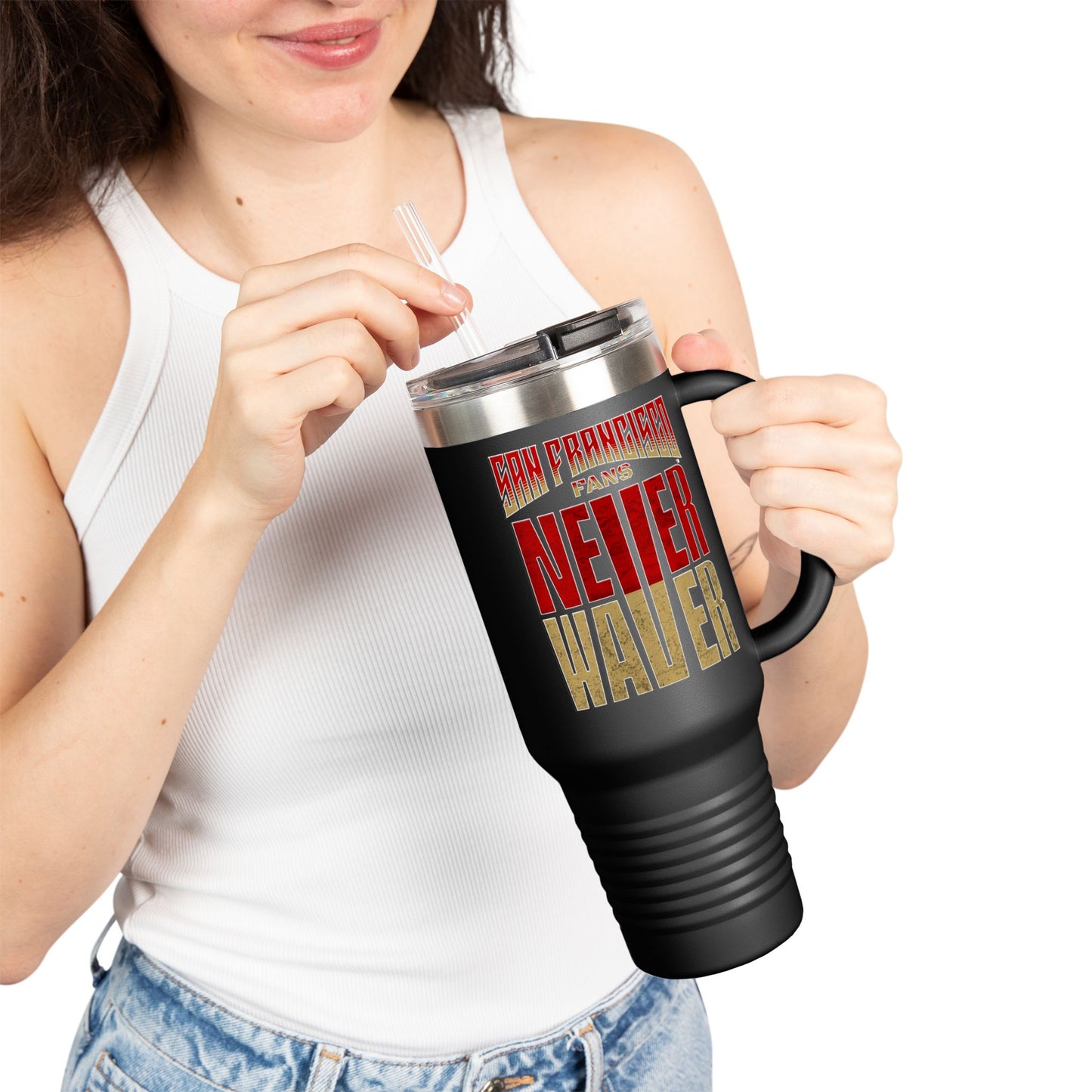 San Francisco Fans Never Waver Insulated Travel Mug, 40oz