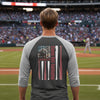 Never Waver Raglan Tee – 'Came Out Swinging' Adventure Baseball Shirt