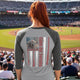 Never Waver Raglan Tee – 'Came Out Swinging' Adventure Baseball Shirt