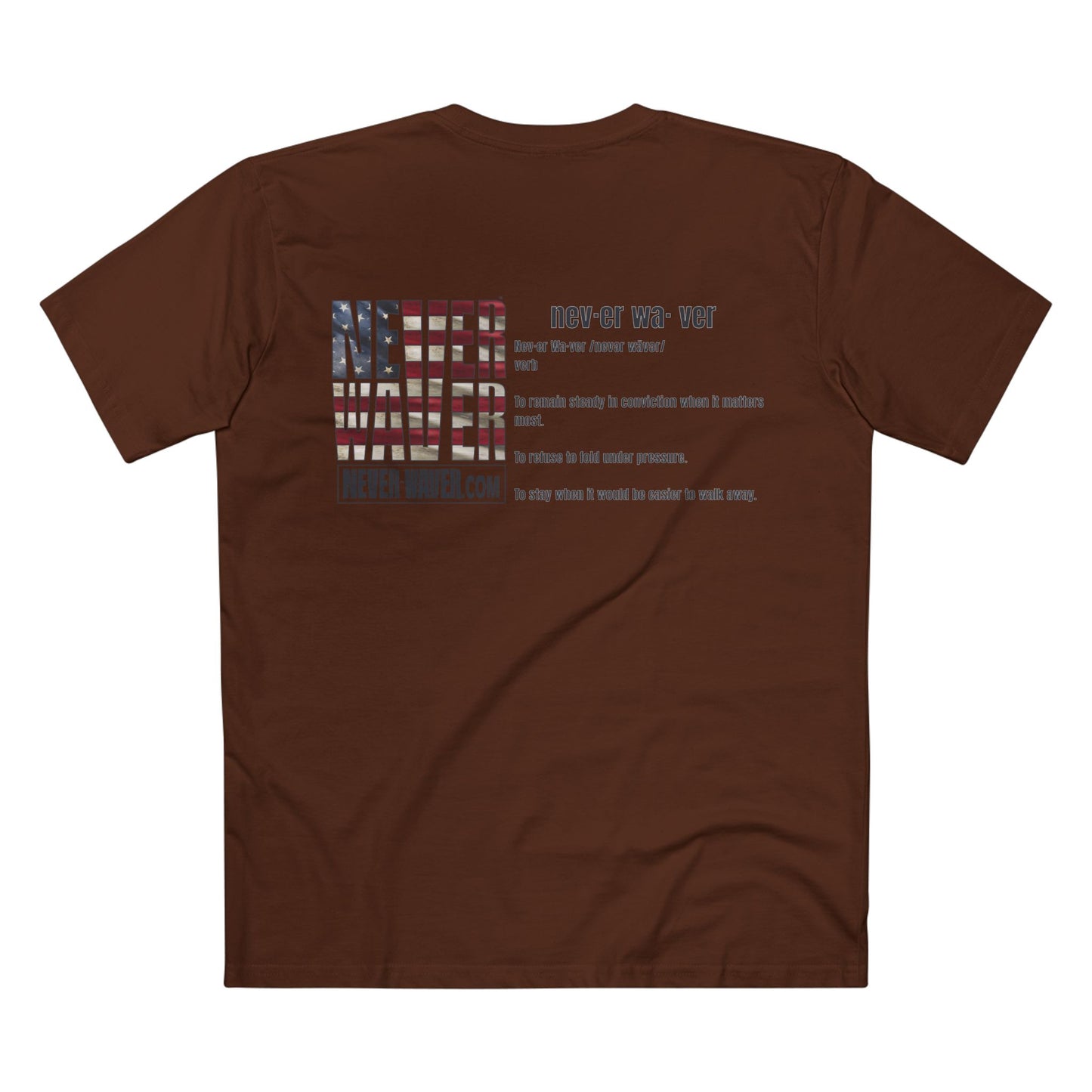 Never Waver Definition Men's Staple Tee