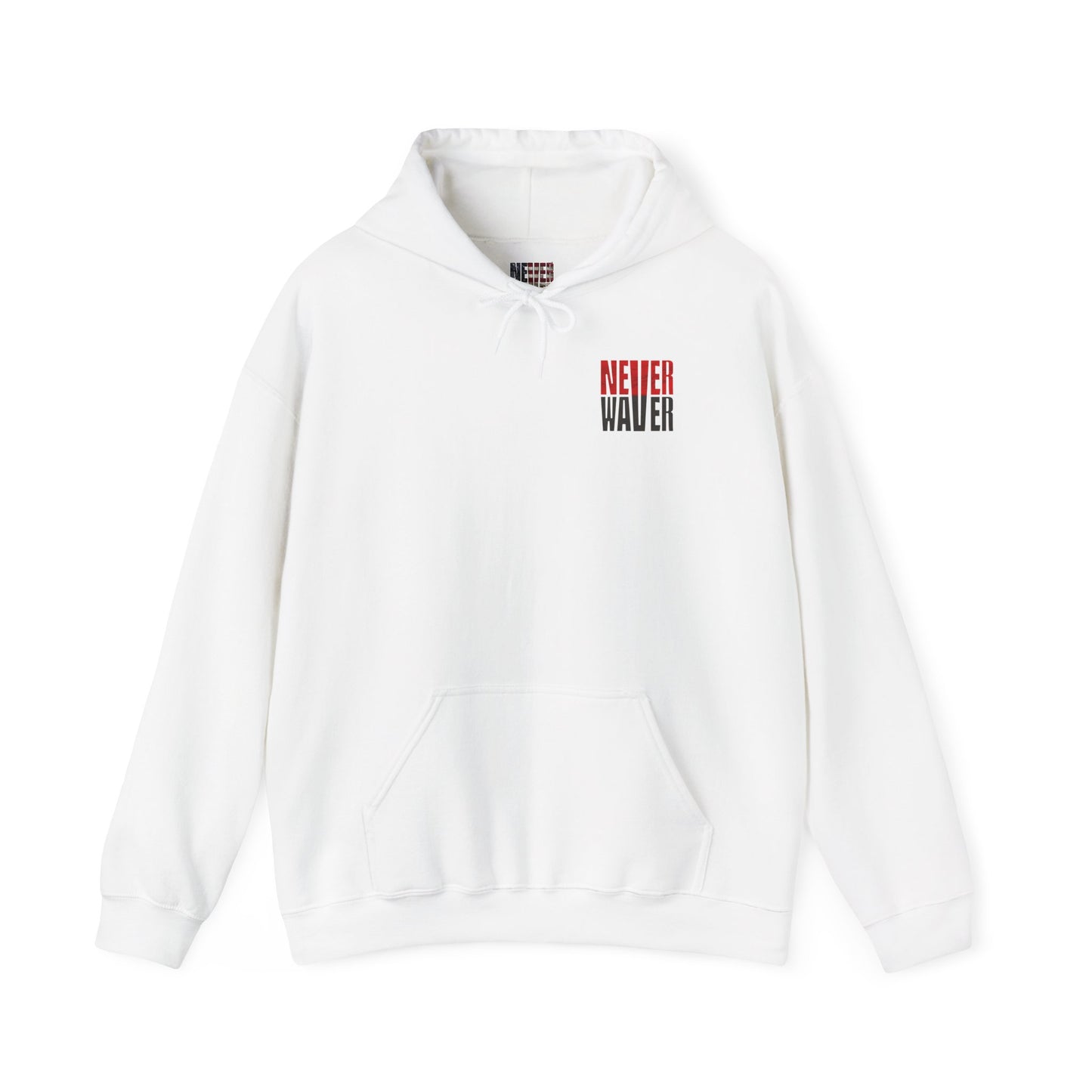 Tampa Bay Fans  Never Waver  w Leopard Football Unisex Heavy Blend™ Hoodie - Perfect for Sports Fans