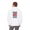 Never Waver Crew with  American Flag Design Unisex Heavy Blend™ Hoodie