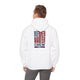 Never Waver Crew with  American Flag Design Unisex Heavy Blend™ Hoodie