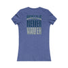 Seattle Fans "Never Waver" Women's Tee — Slim Fit Team Pride Shirt