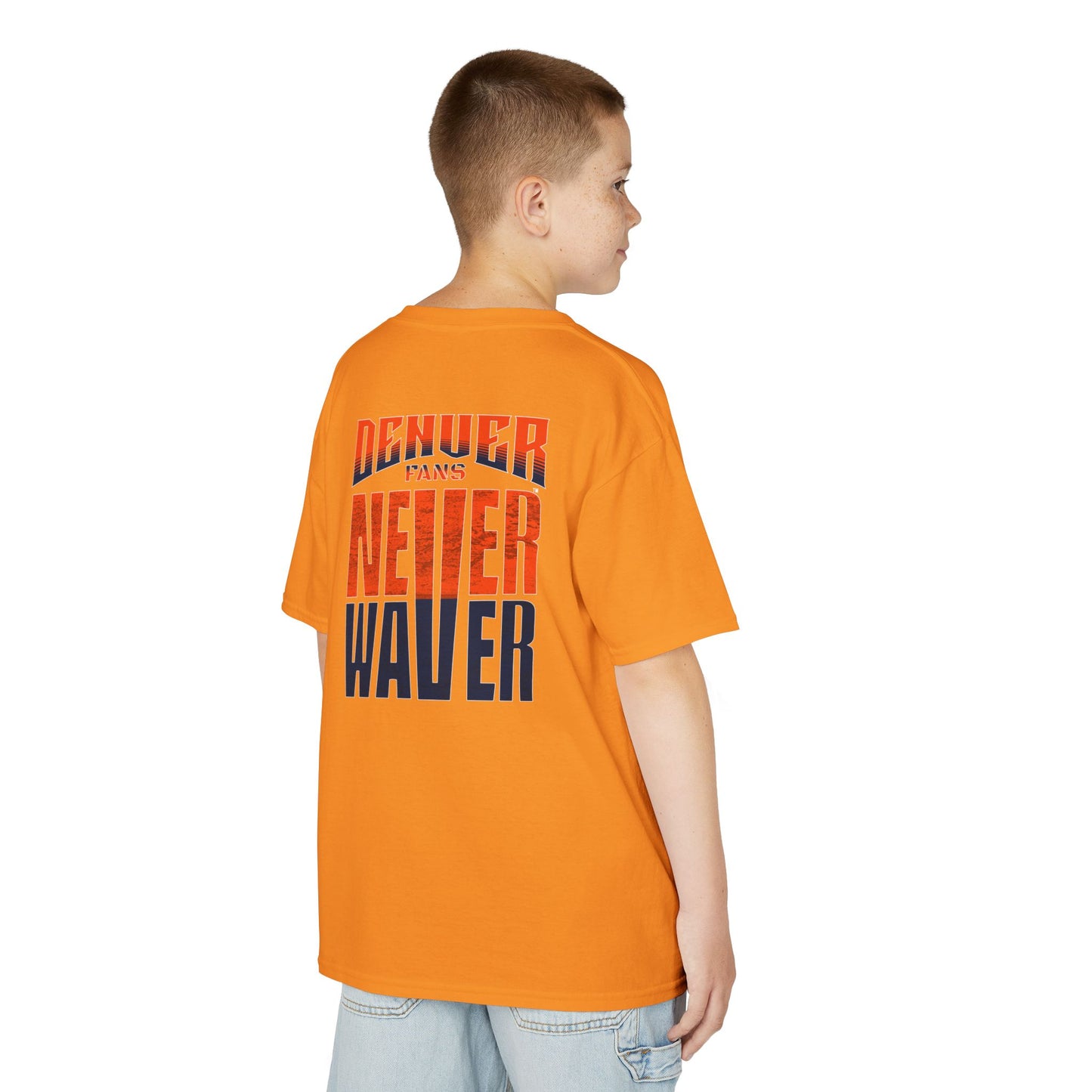Denver Fans Never Waver Kids Heavy Cotton™ Tee