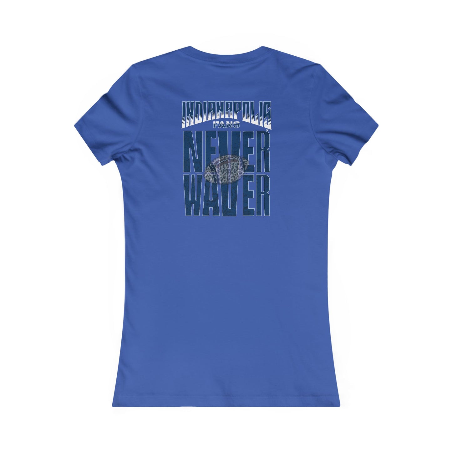 Indianapolis Fans Never Waver W-Leopard Football Women's Favorite Tee