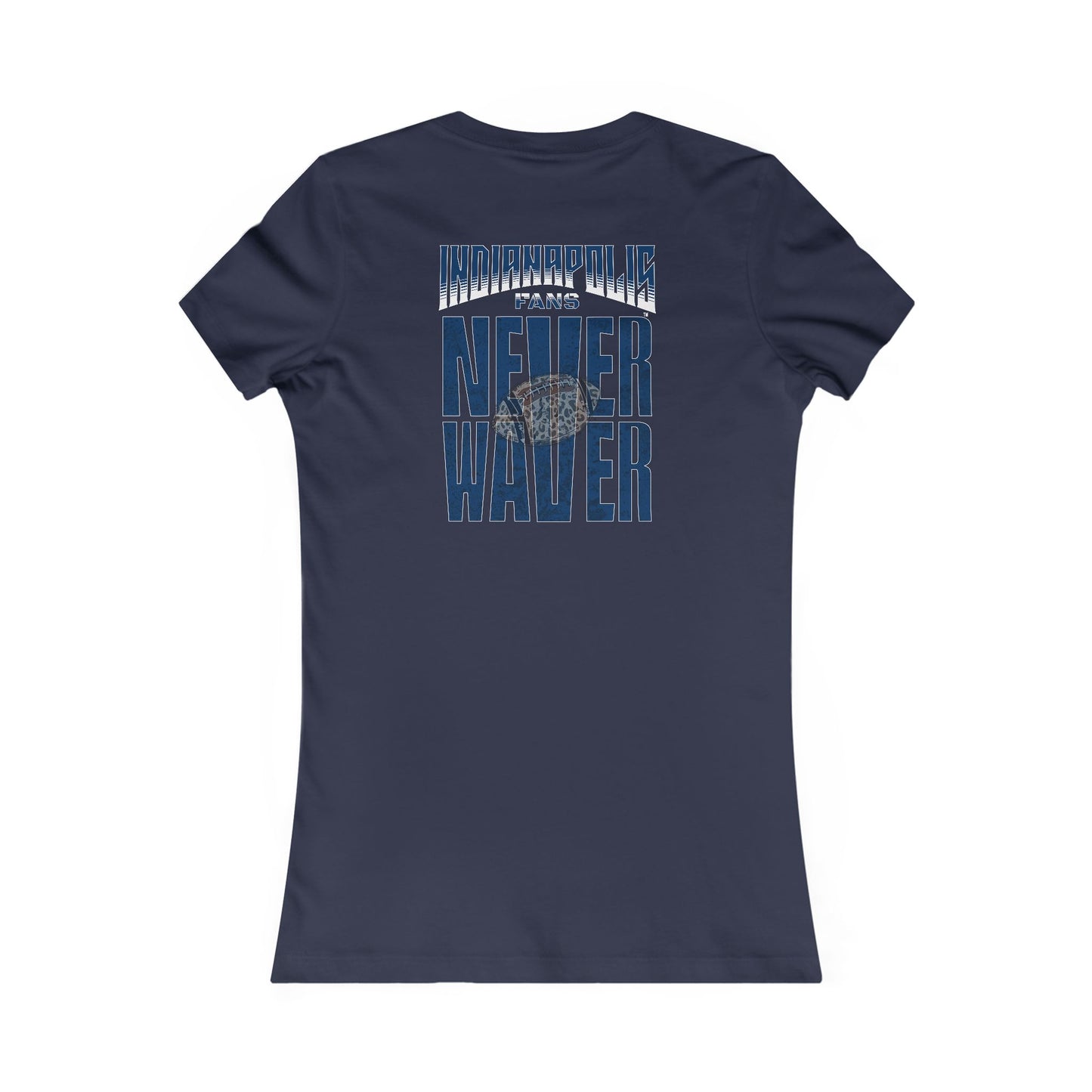 Indianapolis Fans Never Waver W-Leopard Football Women's Favorite Tee
