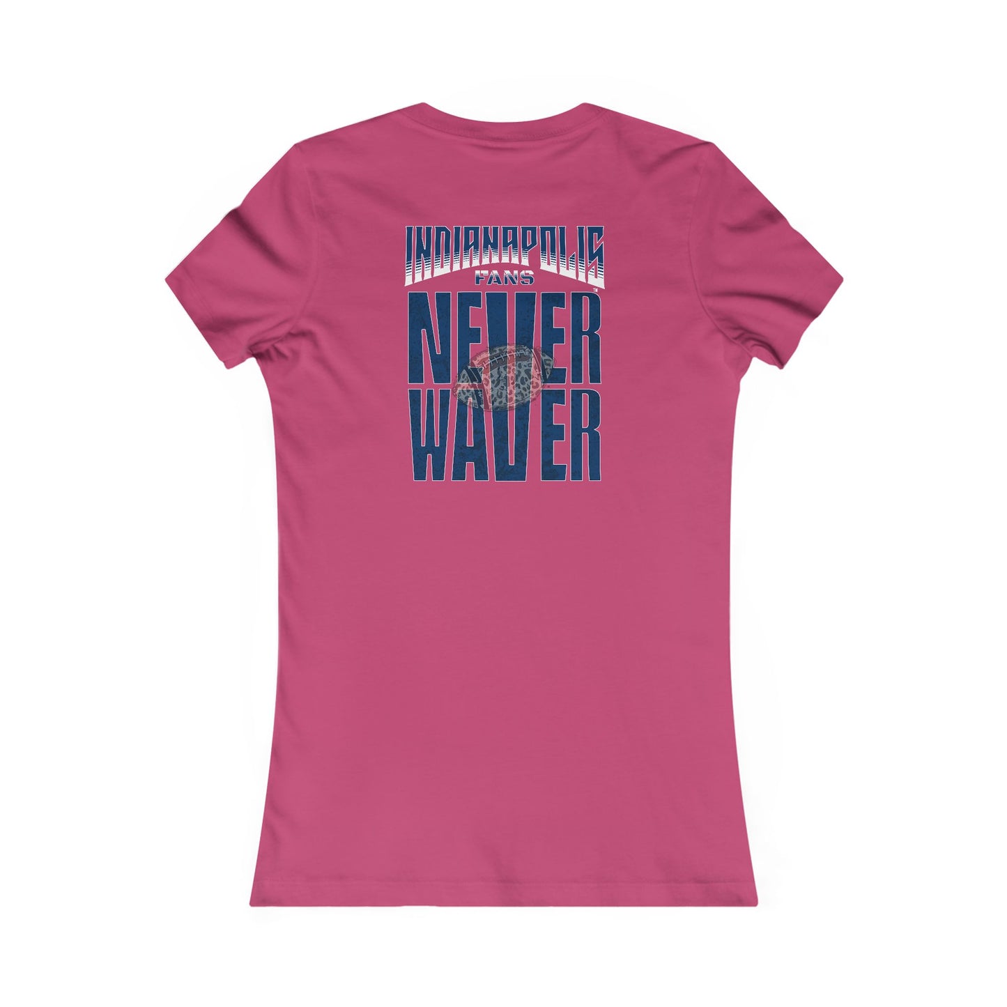 Indianapolis Fans Never Waver W-Leopard Football Women's Favorite Tee