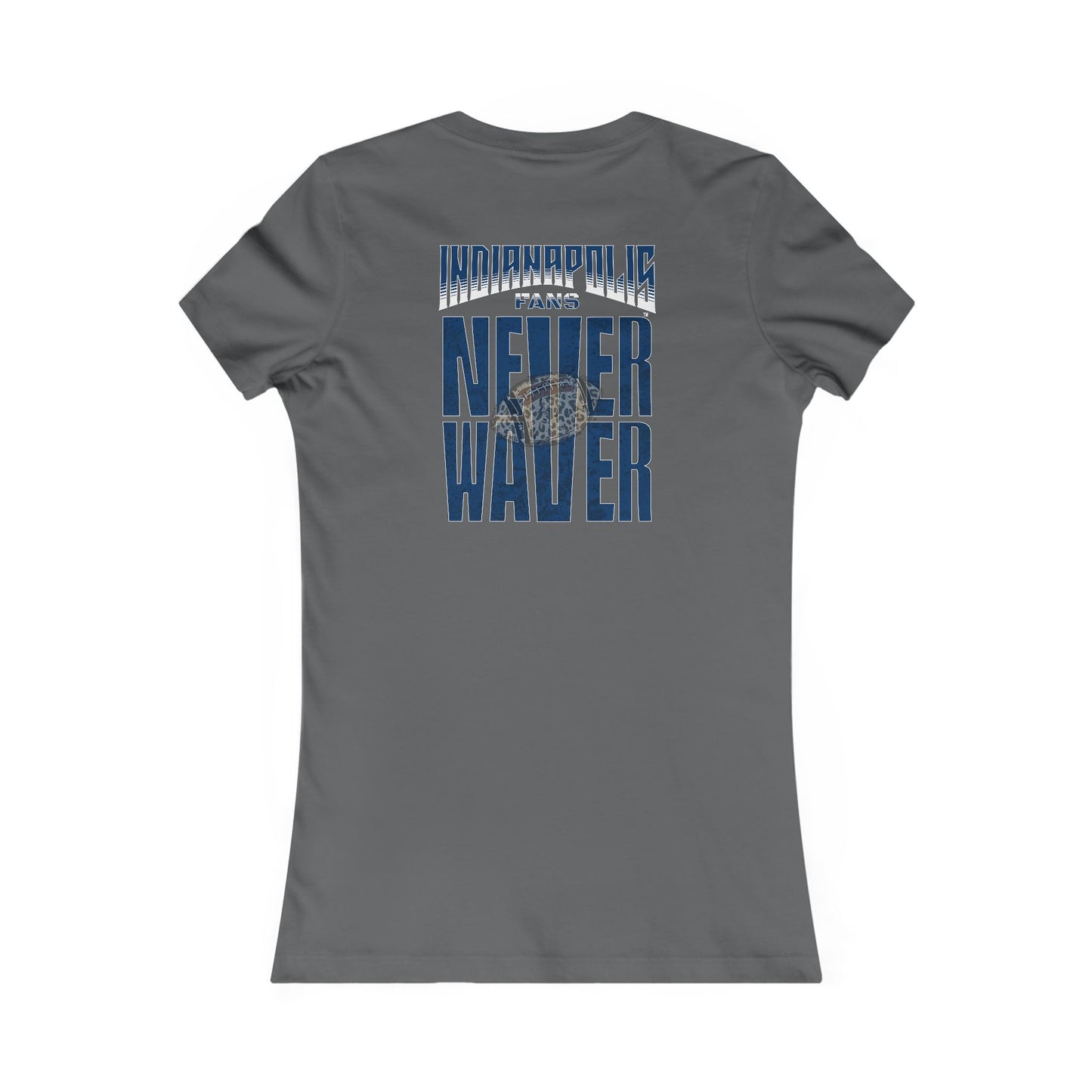 Indianapolis Fans Never Waver W-Leopard Football Women's Favorite Tee
