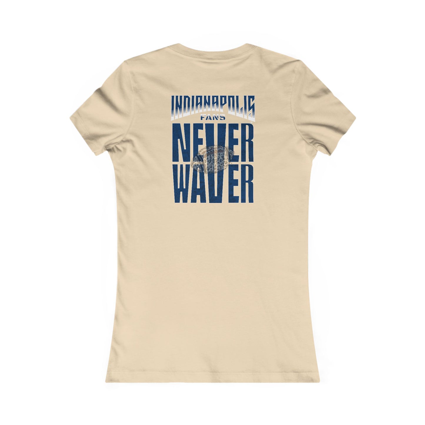 Indianapolis Fans Never Waver W-Leopard Football Women's Favorite Tee