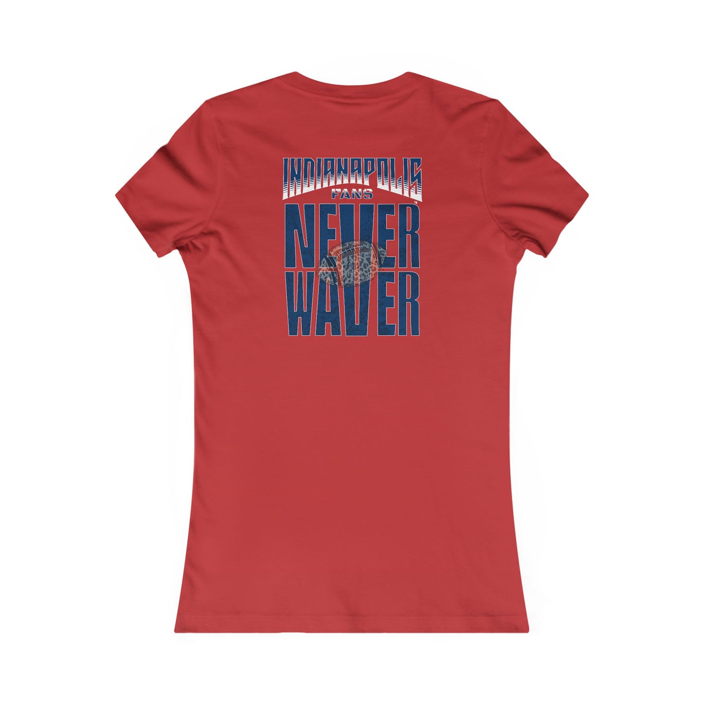Indianapolis Fans Never Waver W-Leopard Football Women's Favorite Tee