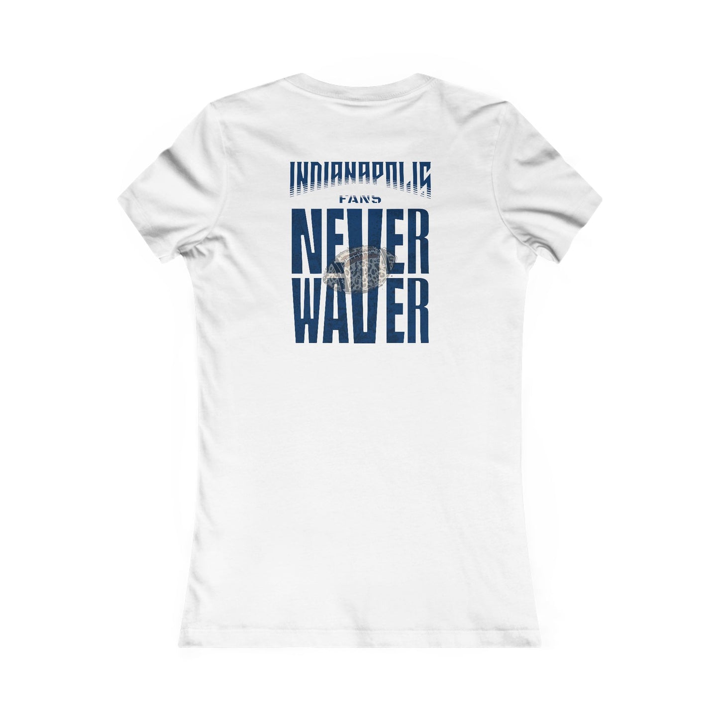 Indianapolis Fans Never Waver W-Leopard Football Women's Favorite Tee