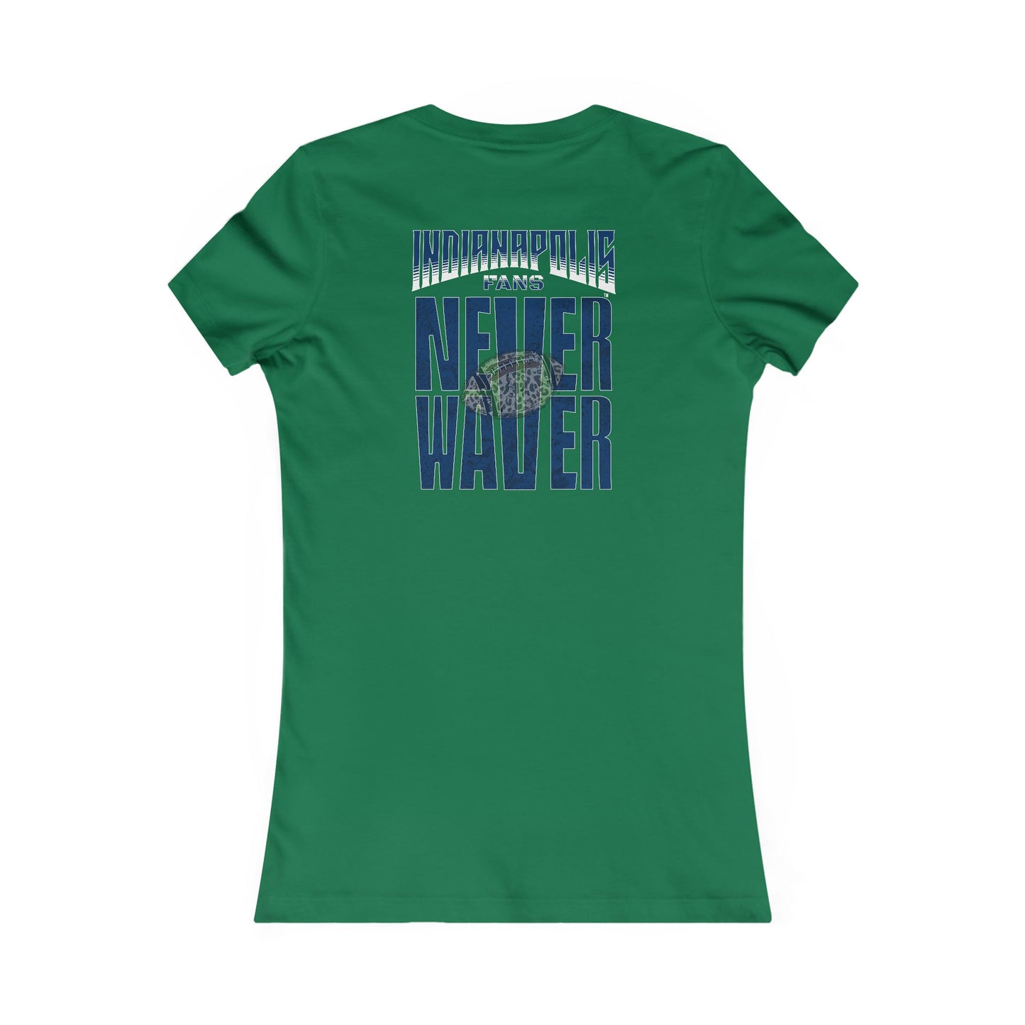 Indianapolis Fans Never Waver W-Leopard Football Women's Favorite Tee