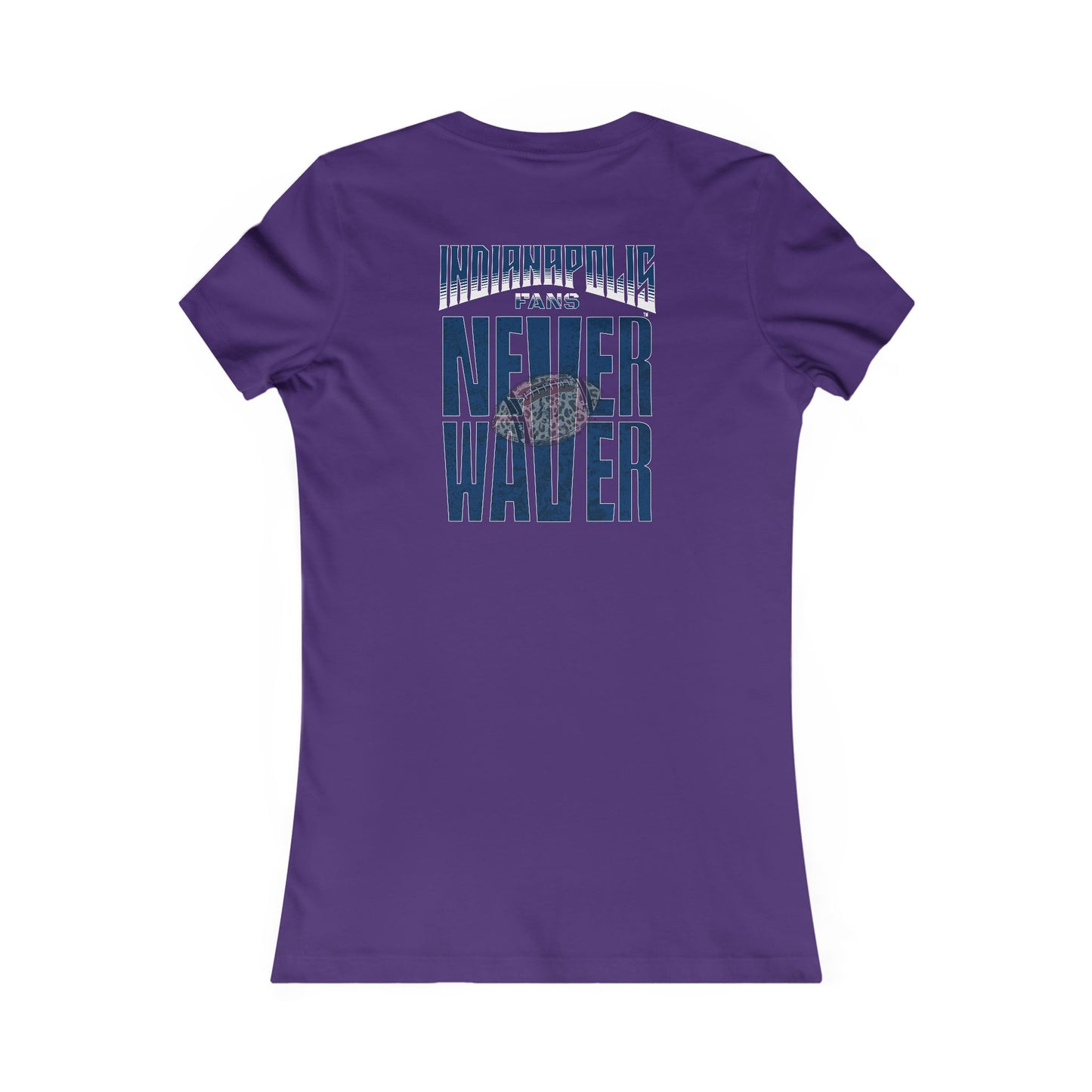 Indianapolis Fans Never Waver W-Leopard Football Women's Favorite Tee
