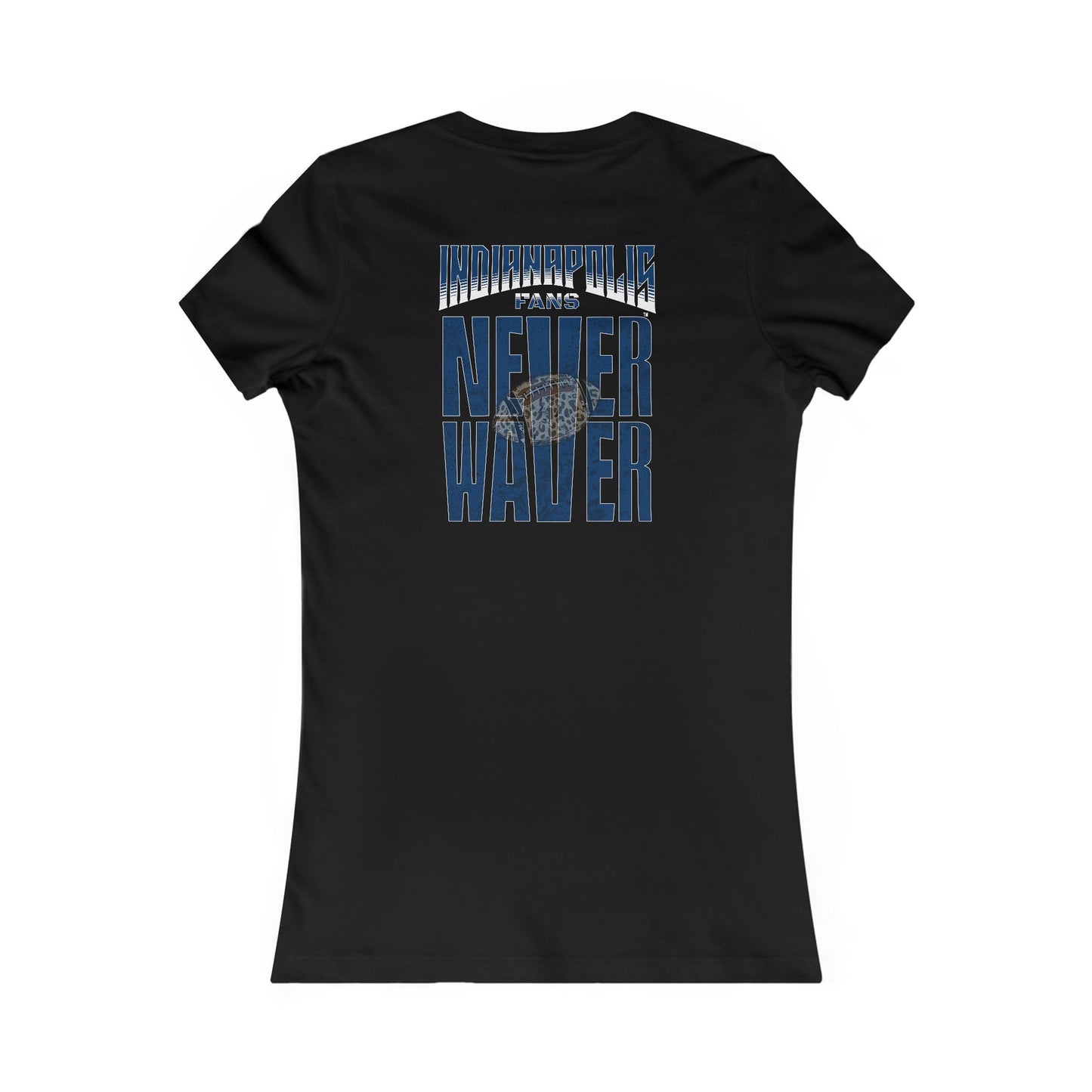 Indianapolis Fans Never Waver W-Leopard Football Women's Favorite Tee
