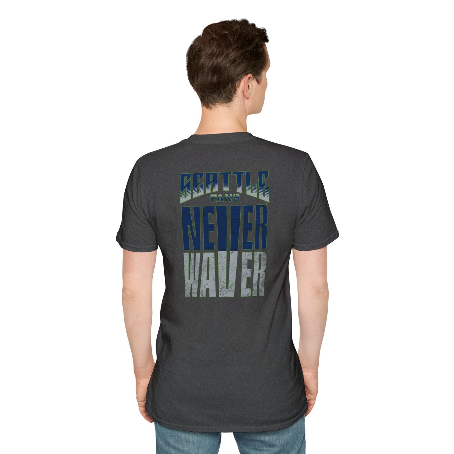 Seattle Fans Never Waver Unisex Softstyle T-Shirt