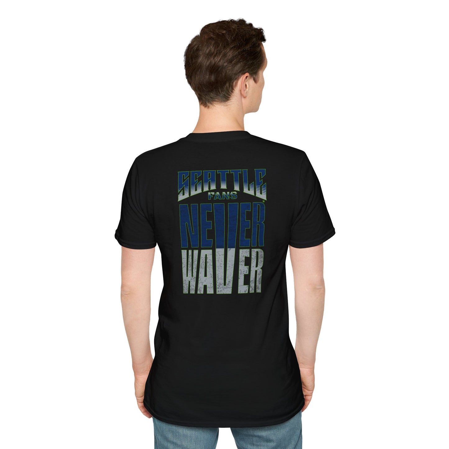 Seattle Fans Never Waver Unisex Softstyle T-Shirt