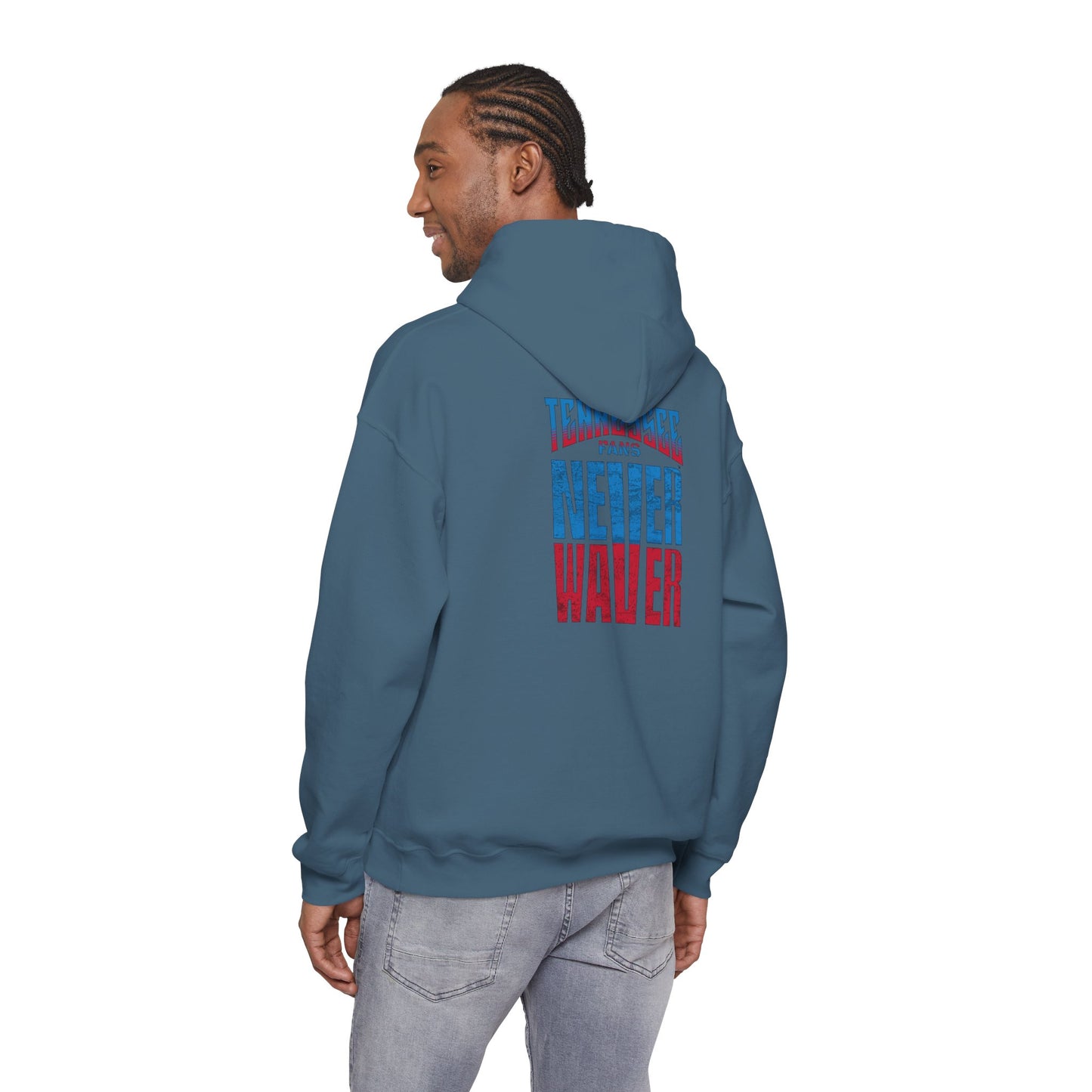 Tennessee Fans Never Waver Unisex Heavy Blend™ Hooded Sweatshirt – Casual Comfort for All Occasions