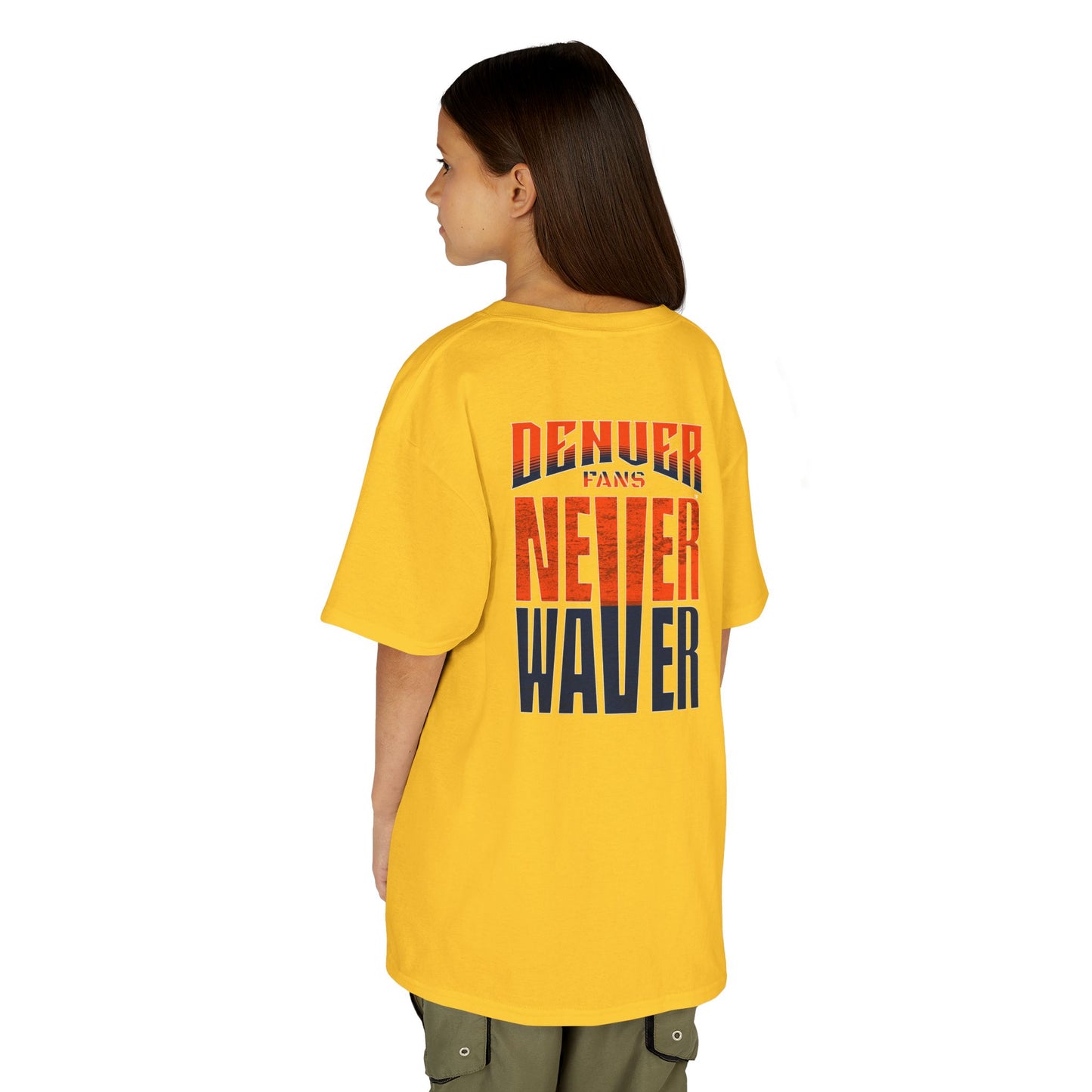 Denver Fans Never Waver Kids Heavy Cotton™ Tee