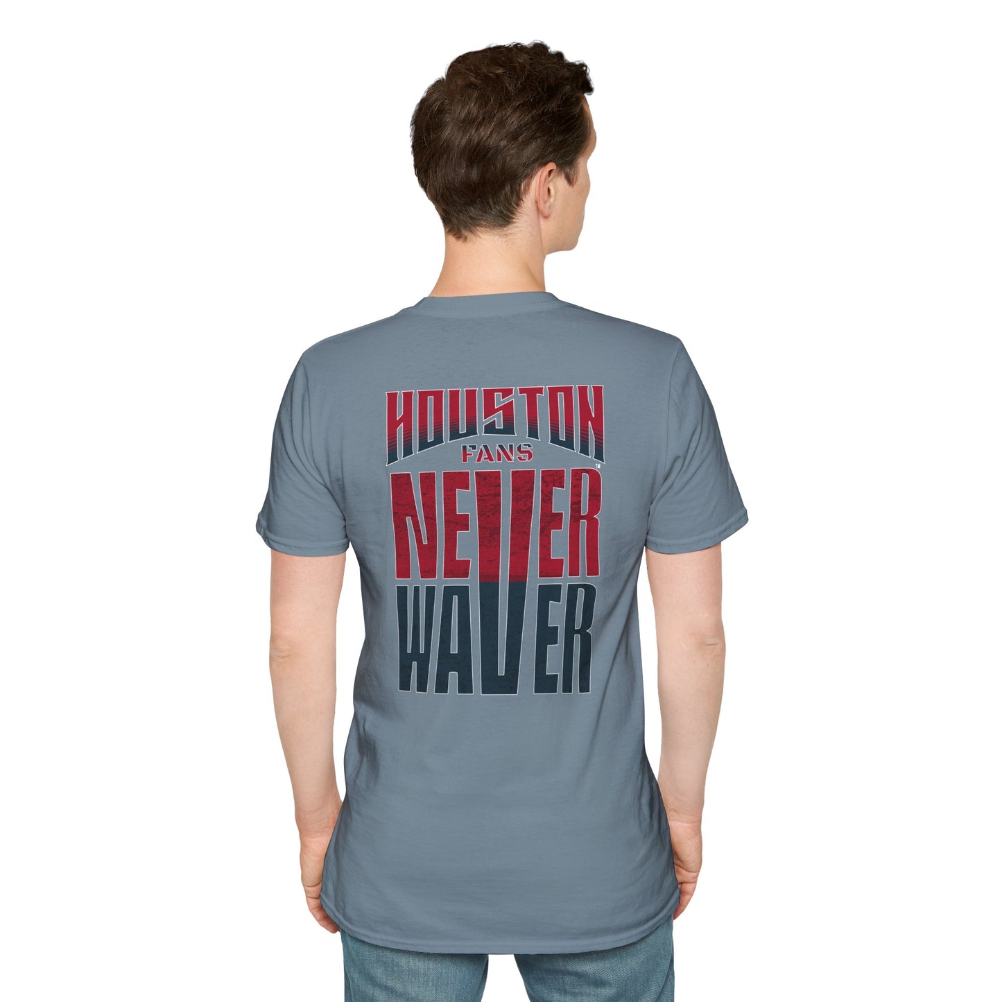 Houston Fans Never Waver Unisex Softstyle T-Shirt