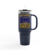 Baltimore Fans Never Waver with Leopard football Insulated Travel Mug, 40oz
