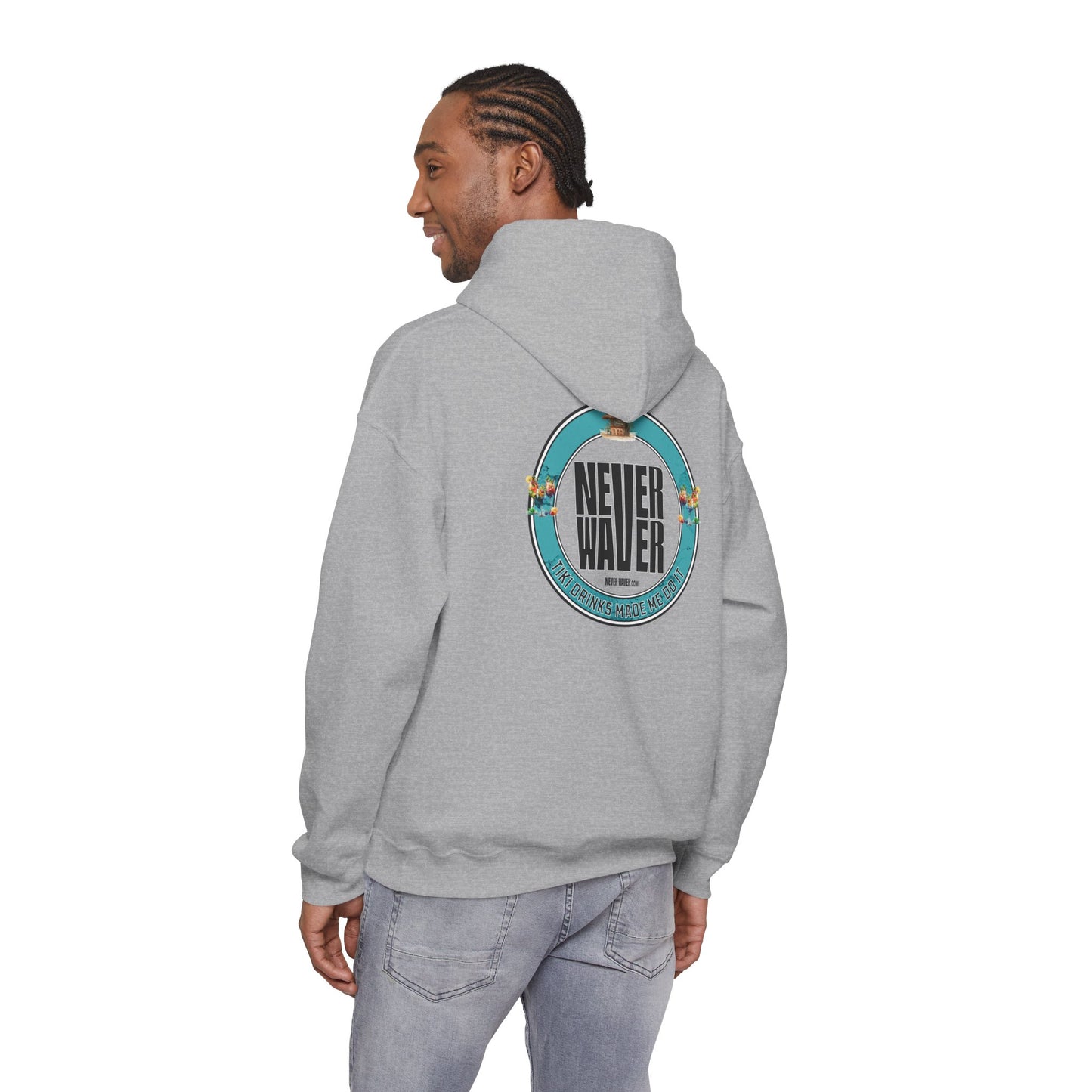 "Never Waver Tiki Drinks Made Me Do It? " Eco-Friendly Unisex Hoodie