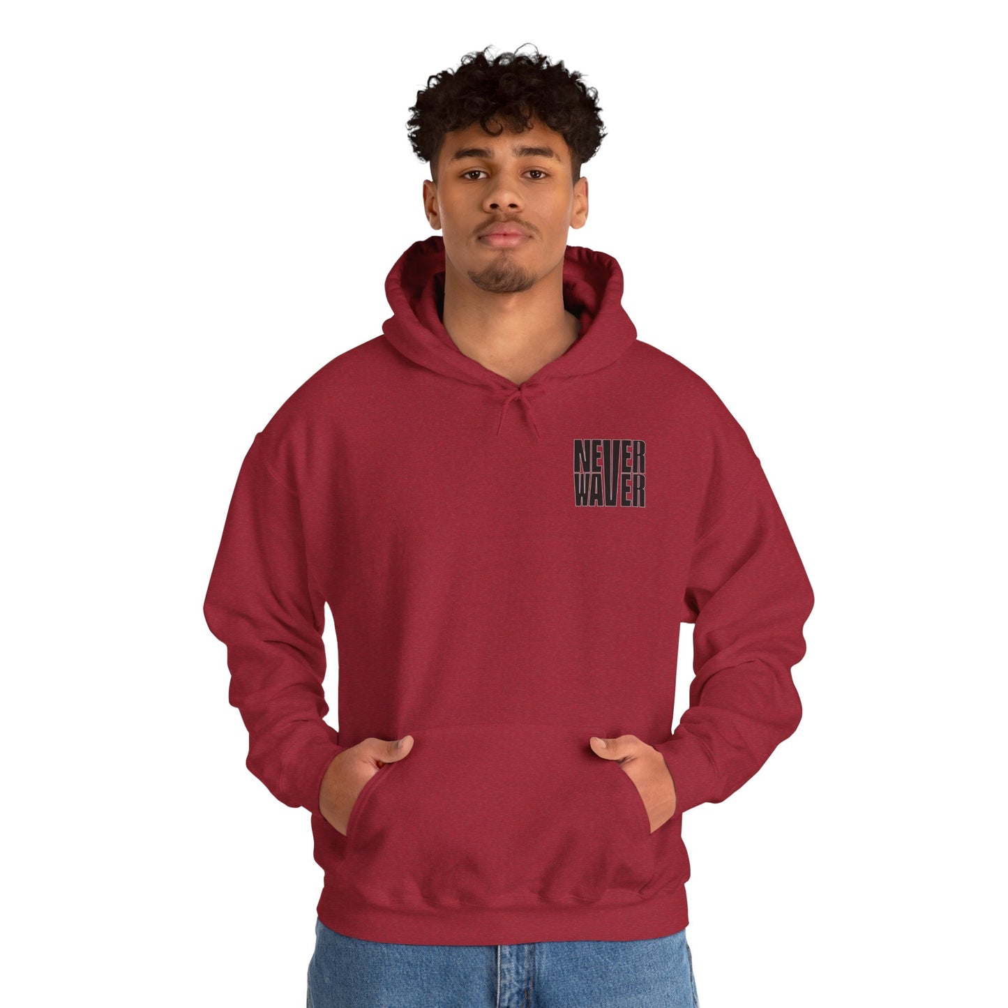 'Never Waver Best Buckin' Dad Ever ' Unisex Heavy Blend™ Hoodie