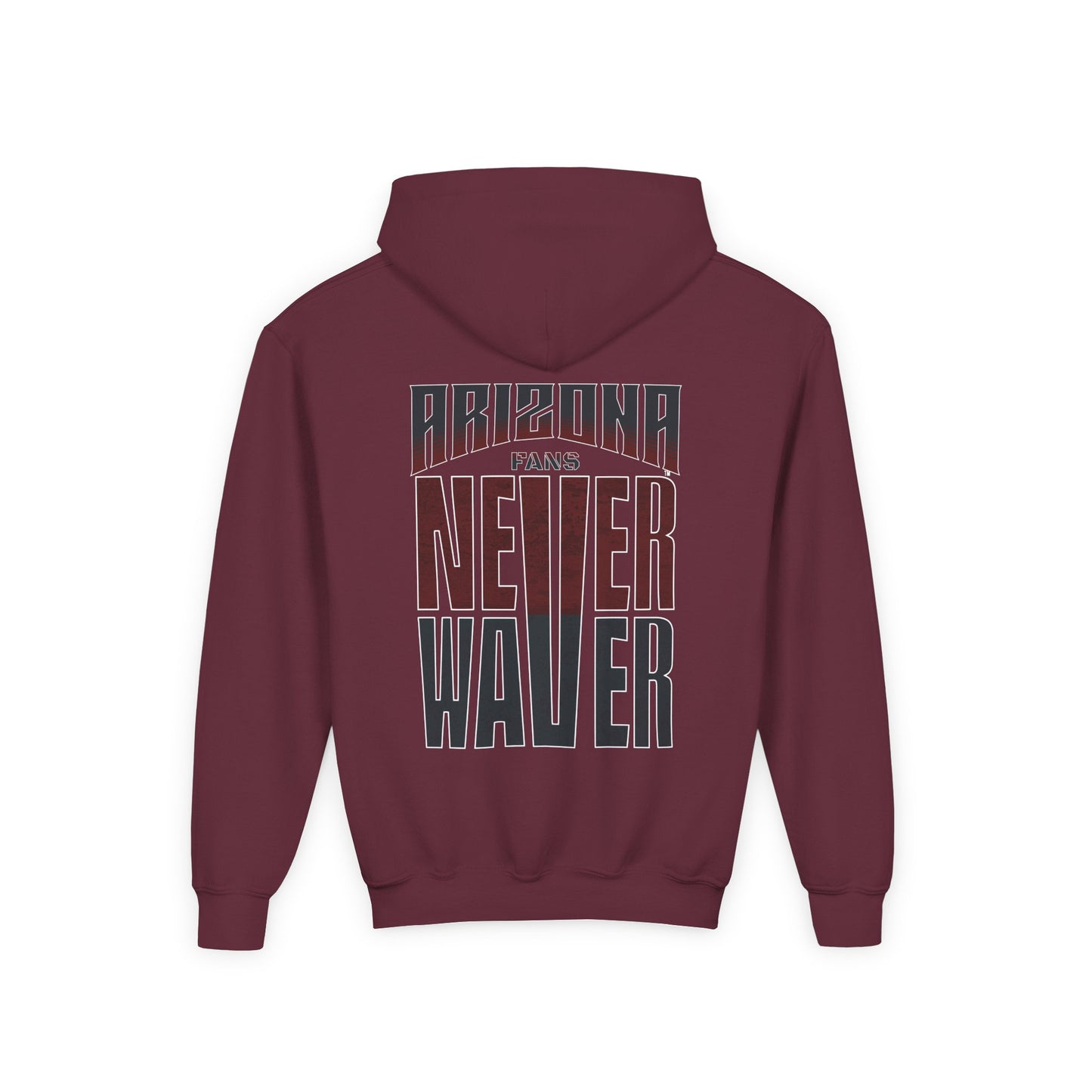 Arizona Fans Never Waver Youth Heavy Blend Hooded Sweatshirt