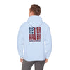 Never Waver Stylized Flag DesighnPatriotic Unisex Heavy Blend Hoodie