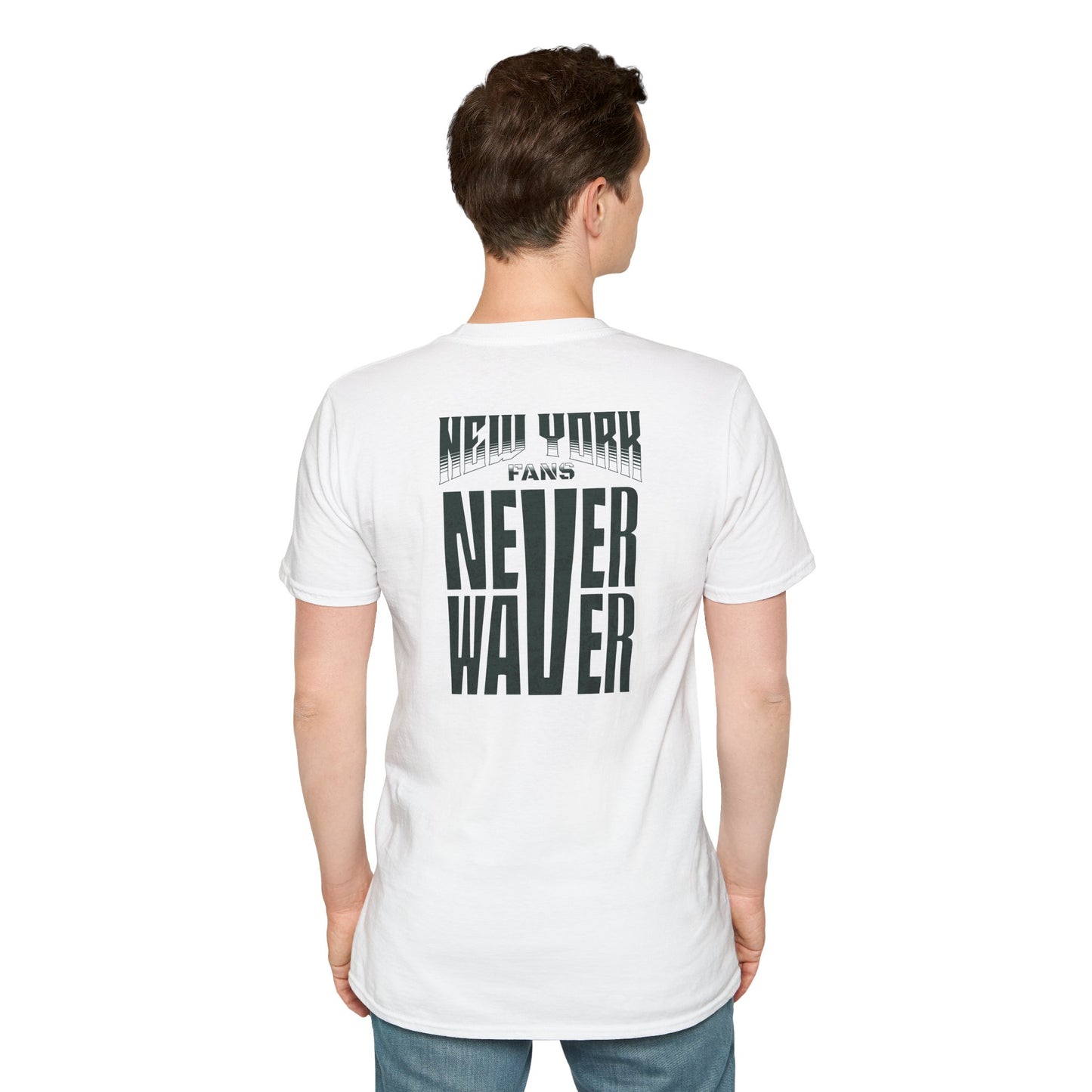 New York Fans Never Waver Unisex Softstyle T-Shirt